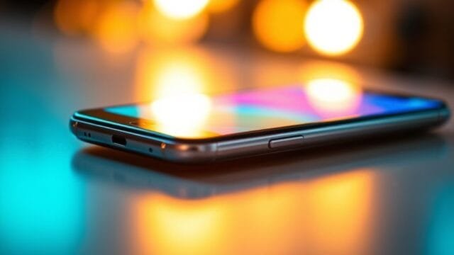 Xiaomi 17 Series Launch: Unveiling the Future of Flagships A close-up of a sleek smartphone showcasing its vibrant screen and a subtle glow, implying advanced processing power.