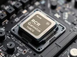 A close-up shot of a modern CPU being carefully placed into a motherboard socket, symbolizing the start of a budget gaming build.
