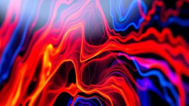 Best Smart TVs 2025: Your Ultimate Buying Guide A close-up shot of an OLED TV screen displaying vibrant, high-contrast HDR content, showcasing deep blacks and bright colors.