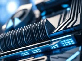 A close-up view of the Gigabyte X870E Aorus Master motherboard showcasing its robust VRM heatsinks and PCIe 5.0 M.2 slots.