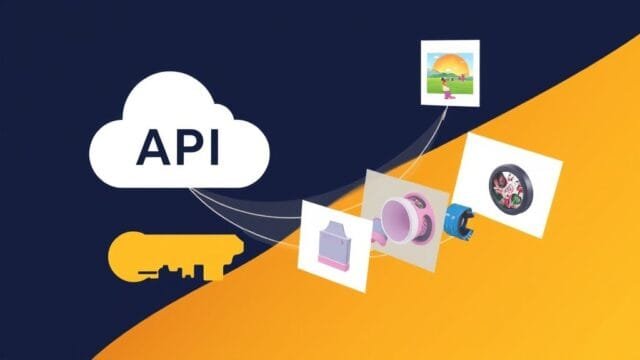 Generate Images with OpenAI API: The Ultimate Guide A conceptual illustration of an API key unlocking creative potential, with various generated images (e.g., a whimsical landscape, a product mockup, an abstract design) flowing from a cloud icon, symbolizing OpenAI API image generation.