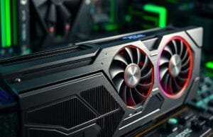 RTX 5070 Ti: Ultimate 1440p Value GPU for 2025? A detailed, close-up view of the NVIDIA GeForce RTX 5070 Ti graphics card, highlighting its cooling fins and fans