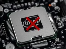 A dramatic, high-contrast image of a circuit board with an Intel CPU socket, overlaid with a subtle "X" or "error" graphic to symbolize failure. This is the featured image.