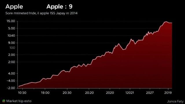 Apple shares Google antitrust ruling: Apple Shares & Google… A graph showing Apple's stock price surging upwards after a specific date, illustrating market reaction.