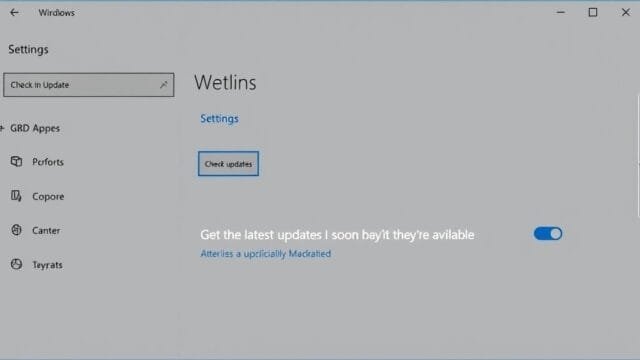 Windows 11 Updates & Driver Issues: The Ultimate Fix A screenshot of the Windows 11 Settings app showing the Windows Update section with 'Check for updates' button highlighted, and the toggle for 'Get the latest updates as soon as they're available' enabled.