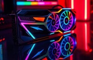 Graphics Card Rankings 2025: Pick Your Perfect GPU A sleek, futuristic graphics card glowing with RGB lighting, a strong candidate for Graphics Card Rankings 2025.