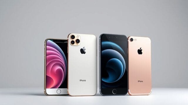 iPhone 17 Series Pricing Revealed: Air, Pro, & Pro Max Unveiled A sleek, professional shot showcasing all four iPhone 17 series models lined up, with the ultra-thin iPhone 17 Air prominently featured in the center. The image should highlight their different sizes and finishes.