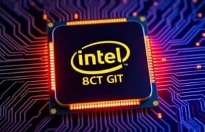 Overclocking Intel CPU: The Beginner’s Guide to Free Speed A stylized image of an Intel CPU glowing with increased performance, overlaid with digital circuit lines, representing overclocking.