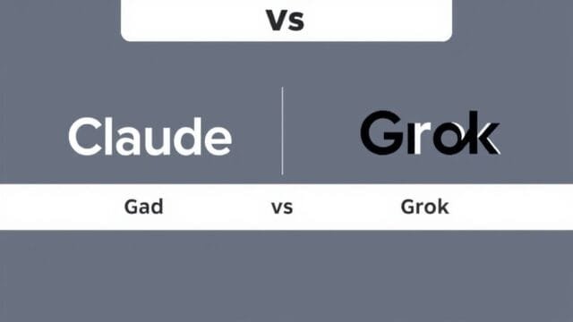 Claude vs Grok: Which AI Model Reigns Supreme? A visual comparison of Claude and Grok's logos, representing their distinct brands.