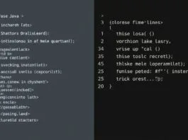 A visual comparison of verbose Java code next to a modern, concise language's code for a common task, illustrating fewer lines.