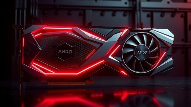 AMD Radeon RX 9070: Your #1 Graphics Card Pick for 2025 AMD Radeon RX 9070 graphics card design with glowing red accents