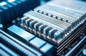 Best ASUS Gaming Motherboards: Ultimate 2025 Guide Close-up of a motherboard's VRM heatsinks and power stages