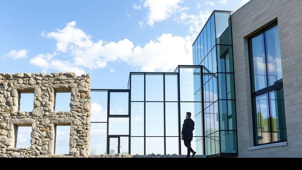 Evolution of windows from ancient holes to modern glass buildings