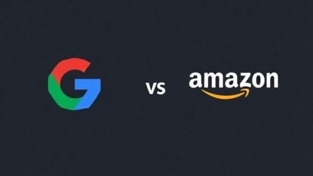 Gemini vs Nova: Google and Amazon’s AI Models Compared Google Gemini vs Amazon Nova logos side by side, representing a comparison.