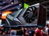 Computex 2025 Graphics Cards: The AI Revolution Arrives Nvidia GeForce RTX 5090 graphics card display at Computex, highlighting its sleek design and cooling.