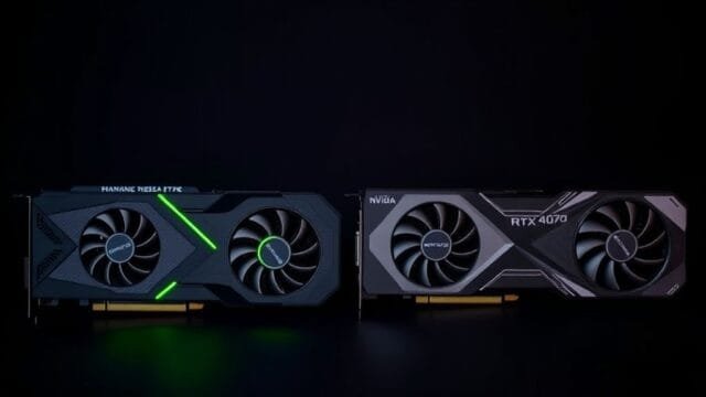 RTX 3070 vs RTX 4070: Ultimate GPU Comparison for Gamers NVIDIA RTX 3070 vs RTX 4070 graphics cards side-by-side on a dark background