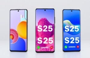 Latest Samsung Series: S25, Foldables & A-Series Dominate 2025 Samsung Galaxy S25 Ultra, S25+, and S25 phones displayed side-by-side, showcasing their sleek designs and vibrant screens, with AI features subtly implied on the display. Latest Samsung series flagship phones.
