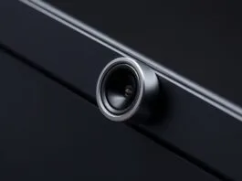 A close-up render showcasing the prominent MacBook Pro display notch 2026, with its camera and sensors.