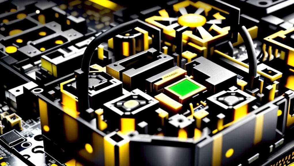 A close-up shot of a modern CPU socket on a motherboard, with a CPU ready to be installed.