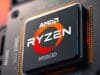 CES 2025 AI PC hardware: Top Innovations Revealed! A close-up shot of the AMD Ryzen 9 9950X3D processor chip, highlighting its packaging and branding, possibly with a subtle glow, as a prime example of CES 2025 AI PC hardware.