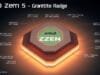 AMD 9800X3D gaming review: Is It Your 2025 CPU Champion? A detailed diagram showing the AMD Zen 5 "Granite Ridge" microarchitecture with stacked 3D V-Cache technology, key to the Zen 5 gaming CPU performance, highlighted