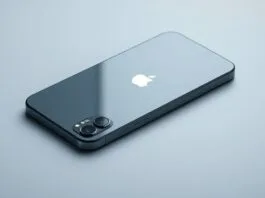 A sleek, high-angle shot of the iPhone 17 Pro Max in a sophisticated color, slightly angled to show its display and camera bump, with a subtle glow, embodying a premium "iPhone 17 Pro Max expert review" feel.