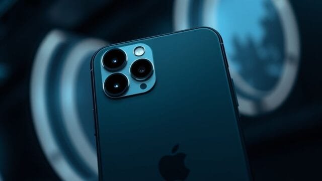 iPhone 17 Center Stage Camera: Camera Redefined A sleek, modern iPhone 17 with its front-facing camera prominently displayed, surrounded by subtle digital light effects emanating from the camera module, illustrating the advanced iPhone 17 Center Stage Camera technology in a futuristic setting.