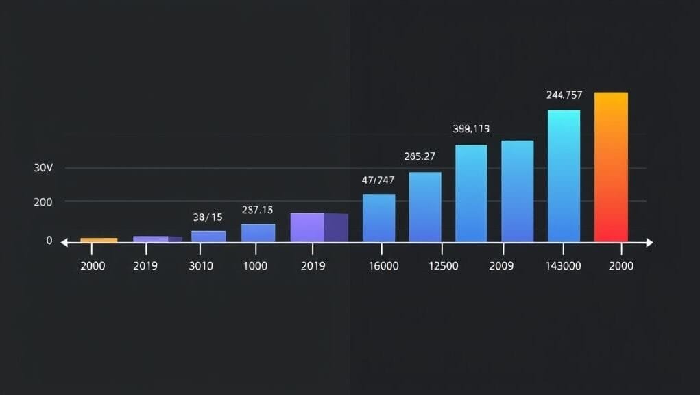 A split image showing on one side a timeline graph with increasing performance metrics for technology (e.g., CPU speed, GPU efficiency) over different generations, and on the other side a diverse group of people from different generations (Baby Boomer, Gen X, Millennial, Gen Z) collaborating in a modern office, representing a holistic view of generational performance comparison. The overall aesthetic should be professional and insightful.