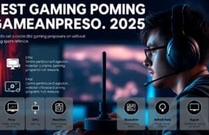 Best Gaming Processors 2025: Future-Proof Your Frames A stylized infographic depicting a gamer weighing different factors like price, GPU, resolution, and refresh rate when choosing from the **Best Gaming Processors 2025**, with icons representing each factor.