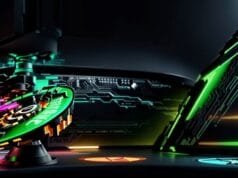 gaming and workstation CPUs 2025 – Choose Your Perfect CPU A stylized infographic showcasing CPU chips from AMD and Intel, with arrows indicating performance benchmarks for gaming and workstation CPUs 2025.