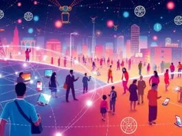 A vibrant, illustrative image depicting seamless 5G connectivity reaching diverse communities and devices, symbolizing the bridging of the performance and price gap. The image should feature elements like wireless signals, diverse demographic users, and a subtle overlay of financial symbols or charts representing affordability. Focus keyword: Optimizing Affordable 5G Connectivity.