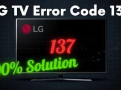 LG TV Error 137: 2026 Complete Diagnostic Guide LG TV Error 137