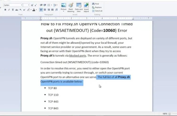 OpenVPN error 10060