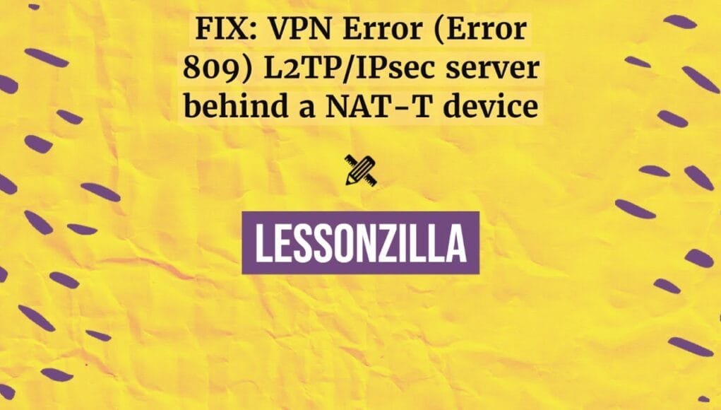 VPN Error 809